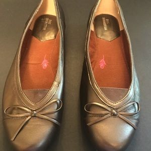 RosHamerson Pewter Ballet Shoes with thicker sole